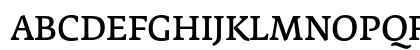 Fedra Serif A Regular Uppercase Preview
