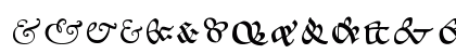 P22 Goudy Ampersands Regular Uppercase Preview