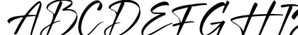 Gesturally Regular Uppercase Preview