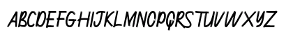 Janyss Brush Regular Uppercase Preview