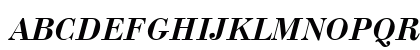 UkrainianBodoni BoldItalic Uppercase Preview