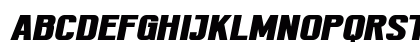 TEKROT Regular Slant Regular Uppercase Preview