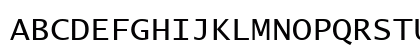 Lucida Console ANSI Regular Uppercase Preview