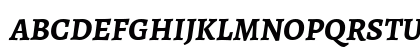 Alegreya Bold Italic Uppercase Preview