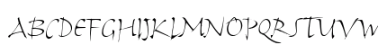 Humana Script ITC Light Uppercase Preview