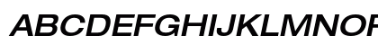 Helvetica Neue LT Pro 63 Medium Extended Oblique Preview