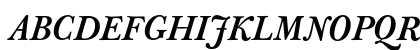 J Baskerville T Caps Bold Italic Preview