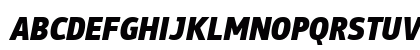 PF Bulletin Sans Pro Black Italic Uppercase Preview