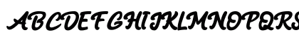 Black Mindo Regular Uppercase Preview