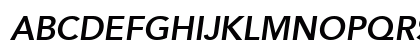 Avenir85-Heavy HeavyItalic Uppercase Preview