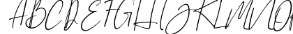Brilliant Signature 1 Slant Regular Uppercase Preview