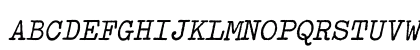 Typewriter Bold Preview