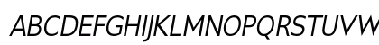 Gillius ADF Italic Uppercase Preview