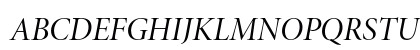 Minion Pro Italic Display Uppercase Preview