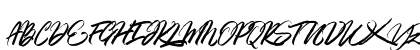 Gold Brush Regular Uppercase Preview