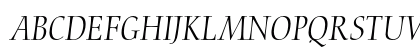 Nofret Light Italic Uppercase Preview