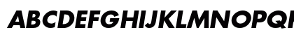 FavoritC Bold Italic Uppercase Preview