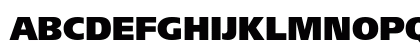 Frutiger LT 95 UltraBlack Regular Uppercase Preview