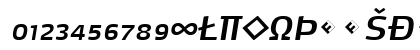 MaxDemiSerif-SemiBoldItaExp Regular Uppercase Preview
