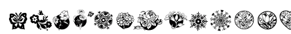 101! Floral Designs 4 Regular Uppercase Preview