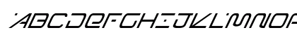 Foreign Alien Super-Italic Super-Italic Uppercase Preview
