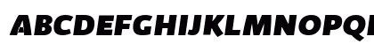 Kabrio Heavy Italic Uppercase Preview