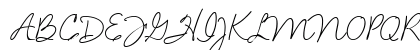 Velvet Script Regular Uppercase Preview