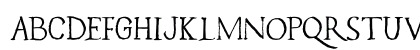 Caerphilly DEMO Regular Uppercase Preview