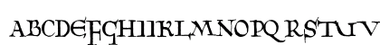 10thCenturyBookhandWF Regular Uppercase Preview