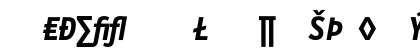 LetterGothicMono BoldItalicExp Preview