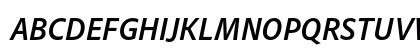 Adobe Clean SemiCondensed Bold Italic Preview