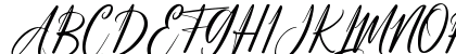 Miracle Signature Regular Uppercase Preview