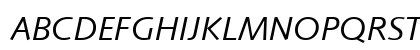 Unisyn Kursiv Uppercase Preview