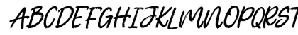 Rosttaly Script Italic Uppercase Preview