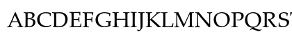 Palladio URW Regular Uppercase Preview