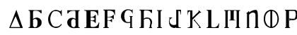 Thaumaturgy Regular Uppercase Preview