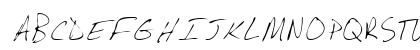 BarrysHand Regular Uppercase Preview