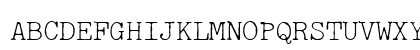 Selectric Pica Regular Uppercase Preview