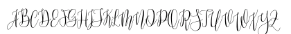 Mollinda Script Demo Regular Uppercase Preview