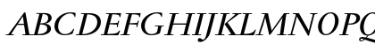 Jannon Med Italic Uppercase Preview