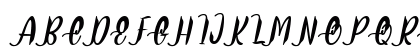 Delumba Italic Uppercase Preview