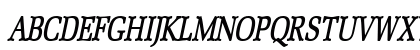 BidRomanThin BoldItalic Uppercase Preview
