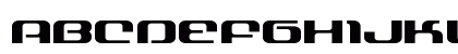 Yeoman Jack Expanded Regular Uppercase Preview