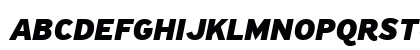 PF Highway Sans Pro Black Italic Uppercase Preview