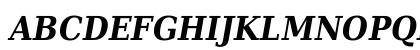 DejaVu Serif Condensed Bold Italic Uppercase Preview