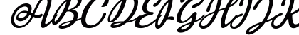 Hello Linnea Italic Regular Uppercase Preview