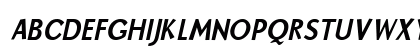 Oak-Ridge-Condensed Bold Italic Uppercase Preview