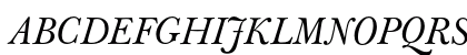 J Baskerville Caps Italic Preview