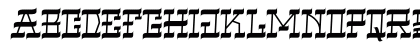 VIRGIL BLACK NARROW Regular Uppercase Preview