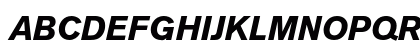 Akzidenz-Grotesk BQ Bold Italic Preview